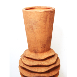 Wazon ceramiczny terakota Kwiat Miedziany Rudy 49cm